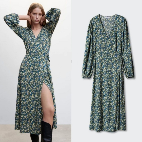 Mango Dresses & Skirts - MANGO True wrap style dress